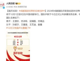 12月又有国乒比赛看了！成都世界杯国乒8位主力参赛